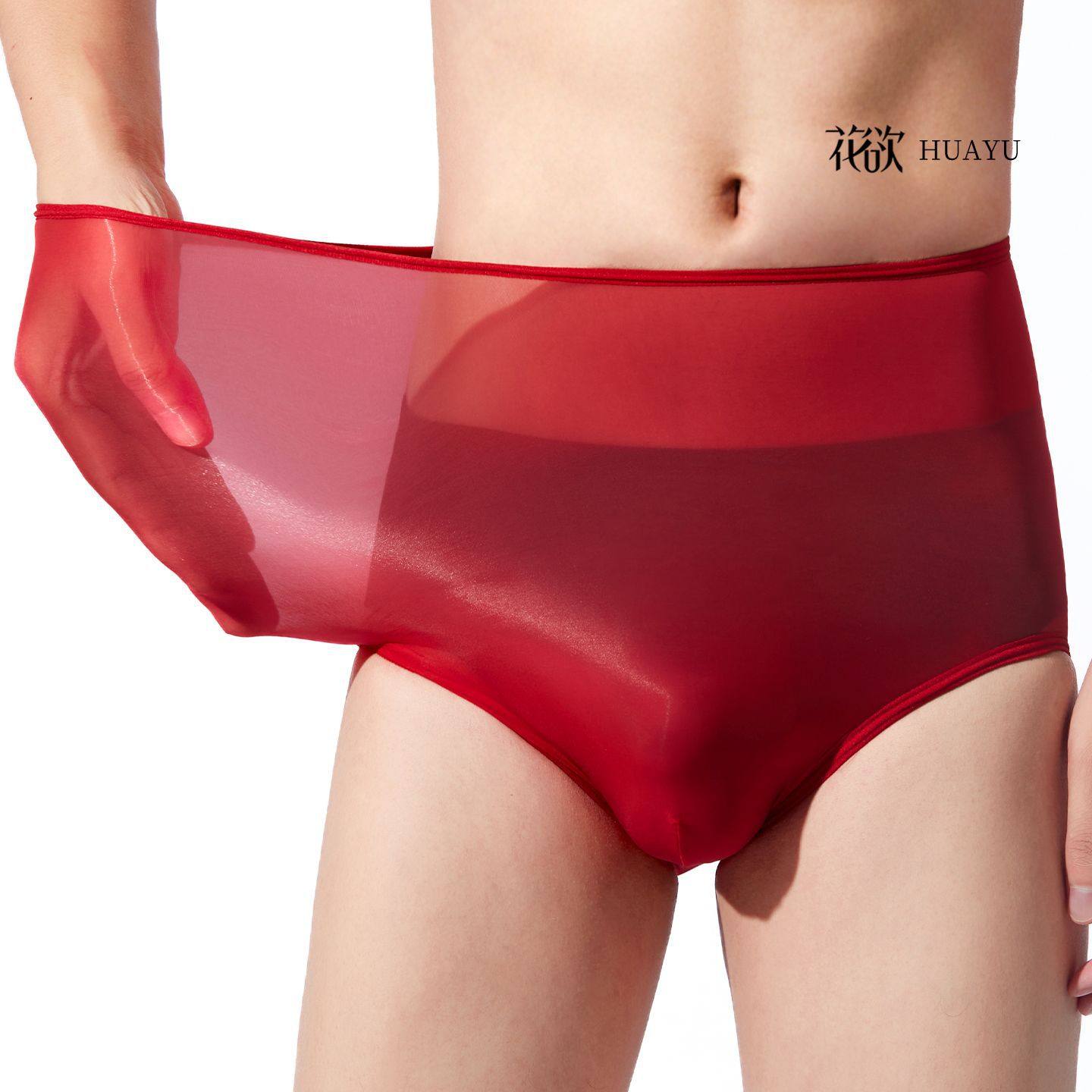 大码内裤透明高弹油亮丝袜内裤