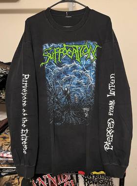 Suffocation Pierced From Within Long Sleeve摇滚乐队长袖T恤