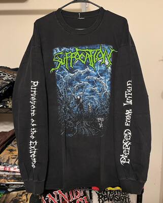 Suffocation Pierced From Within Long Sleeve摇滚乐队长袖T恤