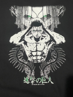 Attack on Titan tee/tshirt Y2K 90S进击的巨人复古做旧短袖T恤