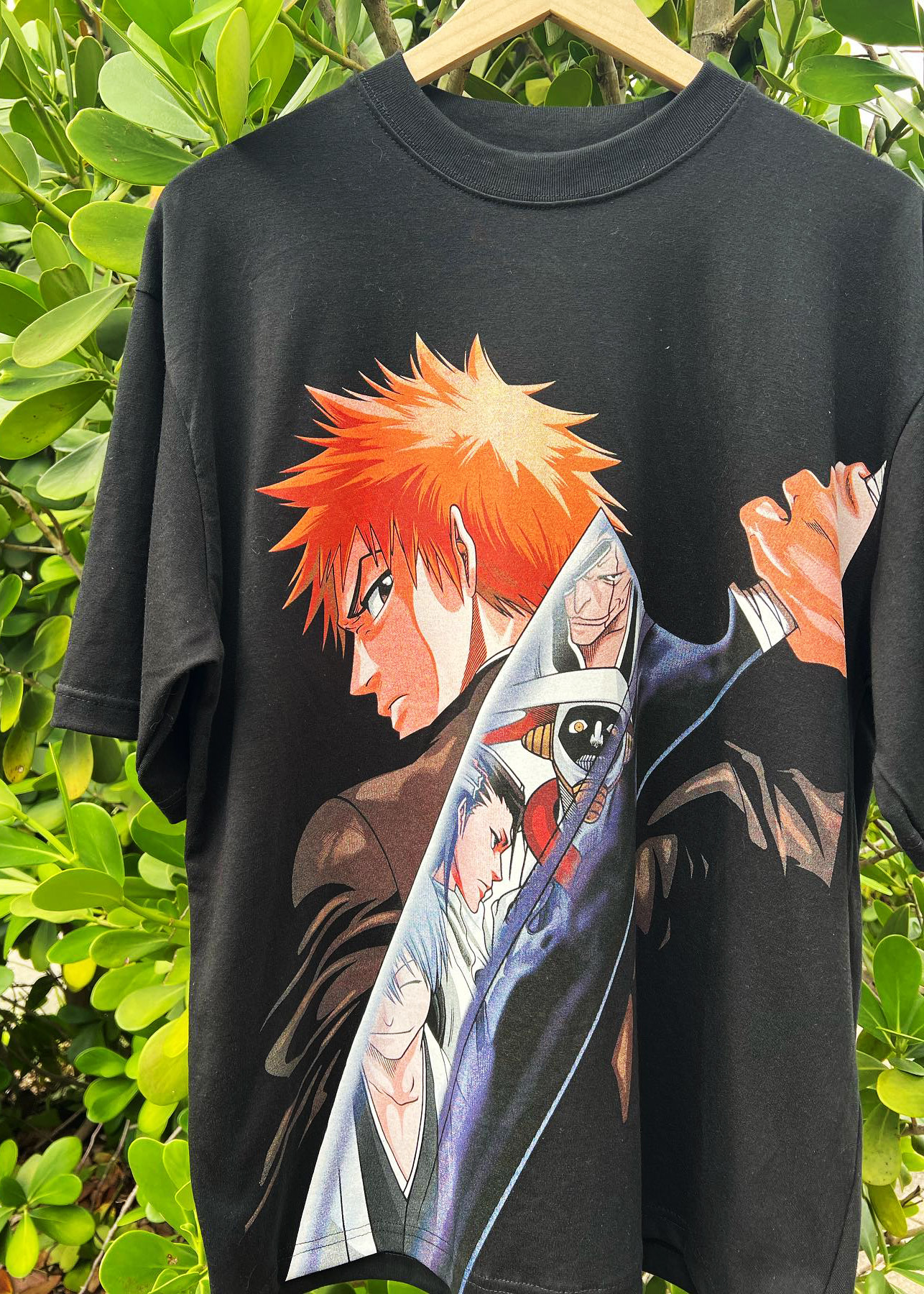 小领口！BLEACH Anime BlackTee死神动漫日系穿搭ootd质感短袖T恤