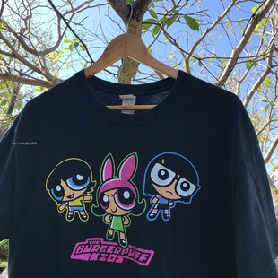 T恤 Girls shortsleeves飞天小女警短袖 airbrushed The Powerpuff