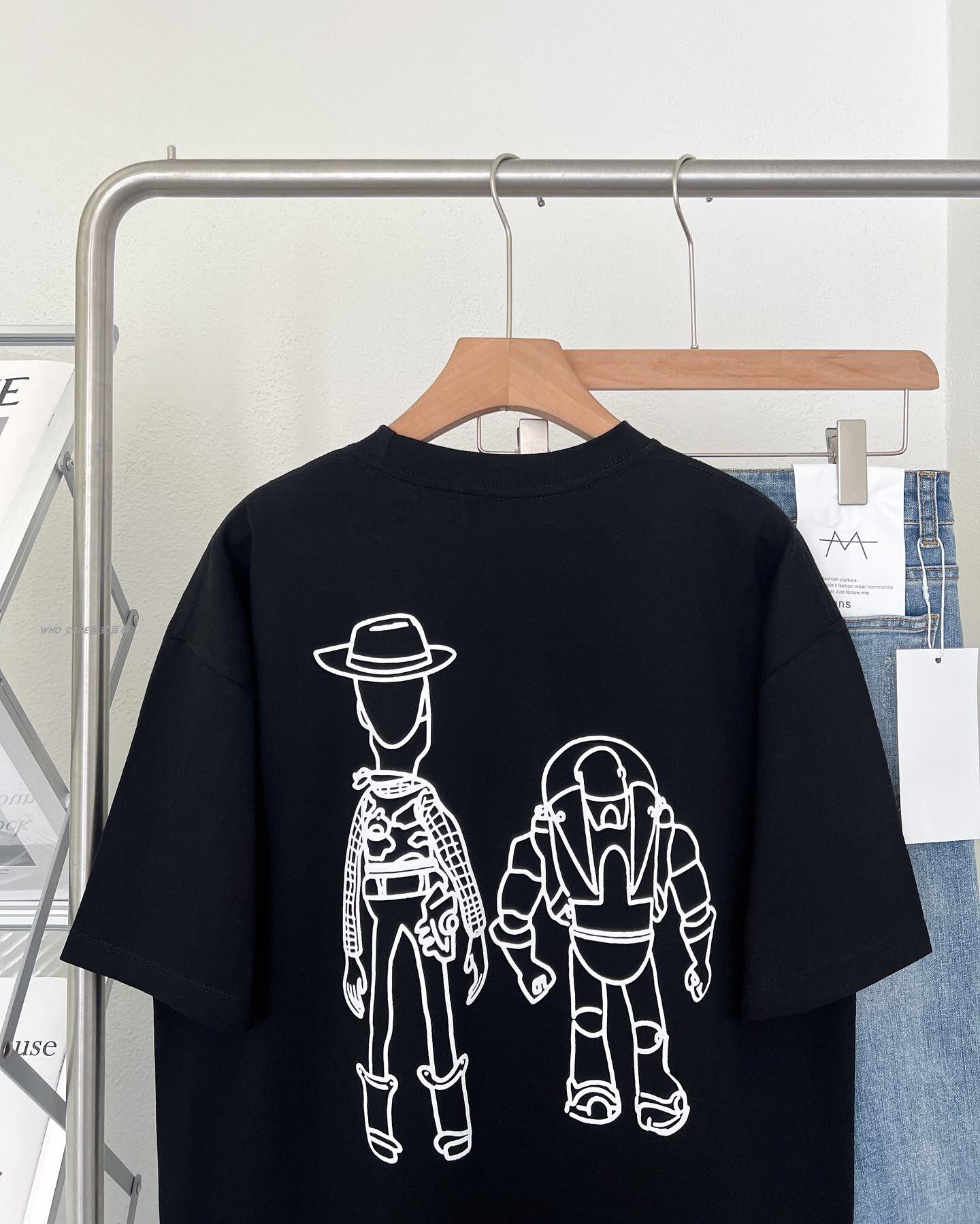 toy story woody tee/tshirt玩具总动员胡迪美式动漫质感短袖t恤