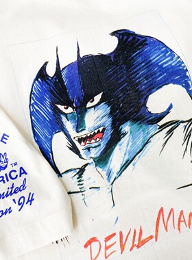 Devilman short sleeves Darkness 恶魔人宽松二次元垂感短袖T恤