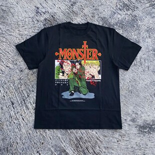 MONSTER Y2K style short sleeves简约宽松怪物天马贤三短袖T恤