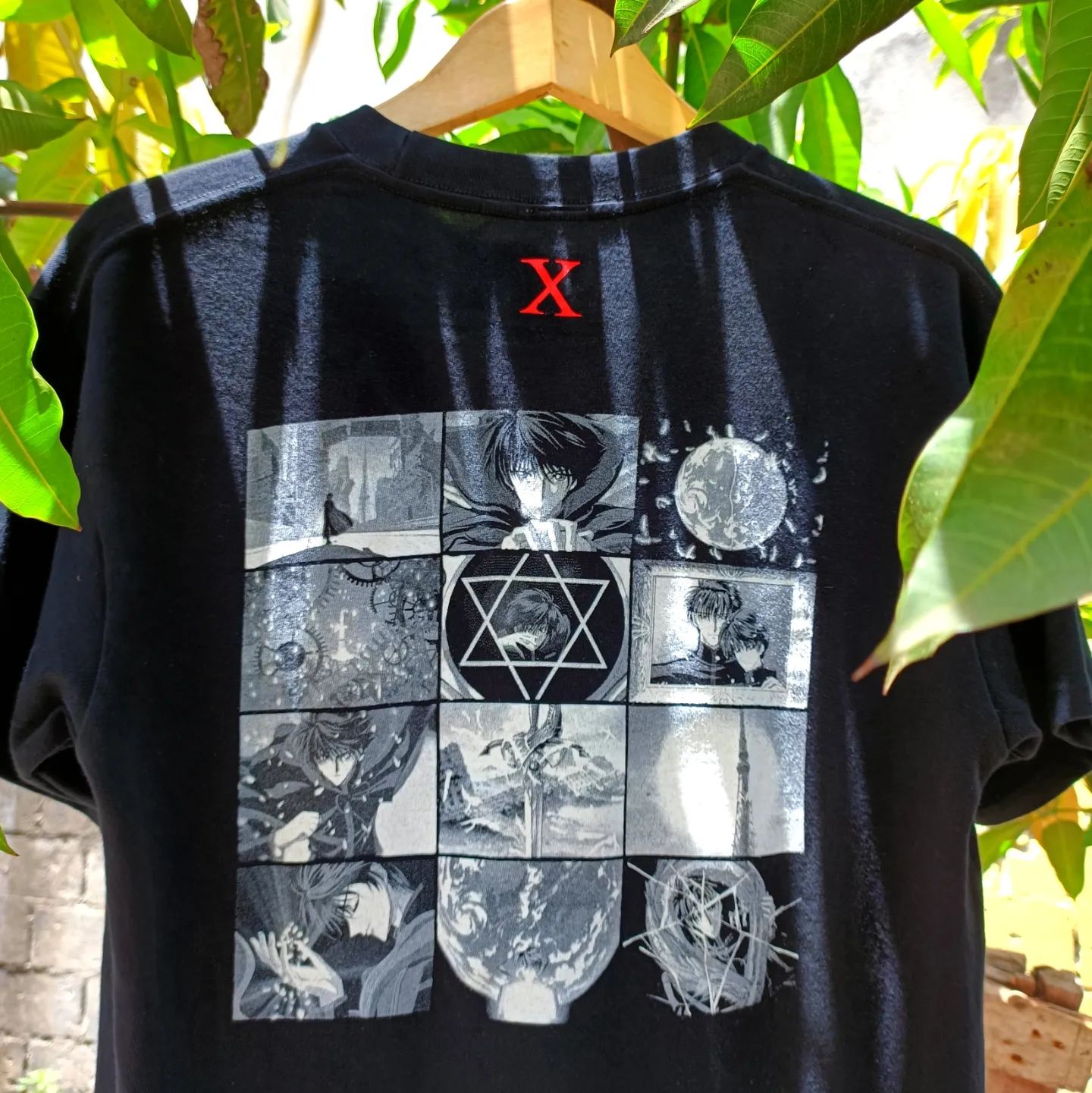 WHO CARE复古大百科Kamui Shiro blacktshirt司狼神威热血动漫短T