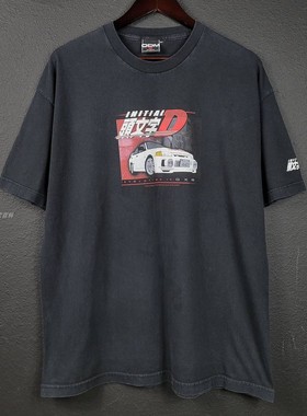 Initial DFujiwara Takumi short sleeves头文字D日系小众短袖T恤