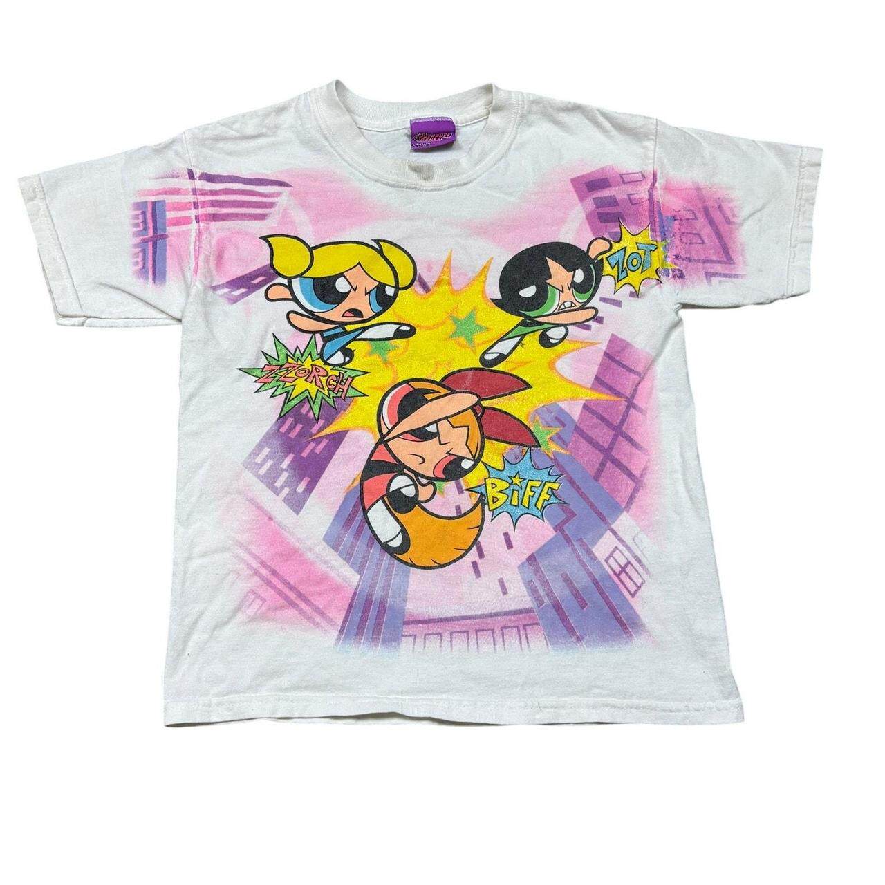 WHO CARE复古大百科the powerpuff girls 飞天小女警创意短袖T恤