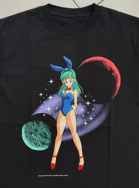WHO CARE复古大百科DRAGONBALL Bulma blacktee龙珠布尔玛短袖T恤