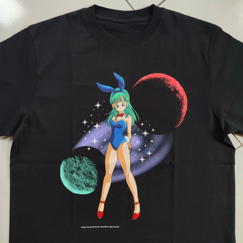 WHO CARE复古大百科DRAGONBALL Bulma blacktee龙珠布尔玛短袖T恤