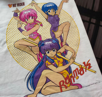 小领口！Ranma1/2 anime whitetee乱马1/2二次元阿美咔叽短袖T恤