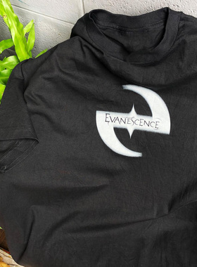 WHO CARE复古大百科 Evanescence blacktee伊凡塞斯乐队短袖T恤