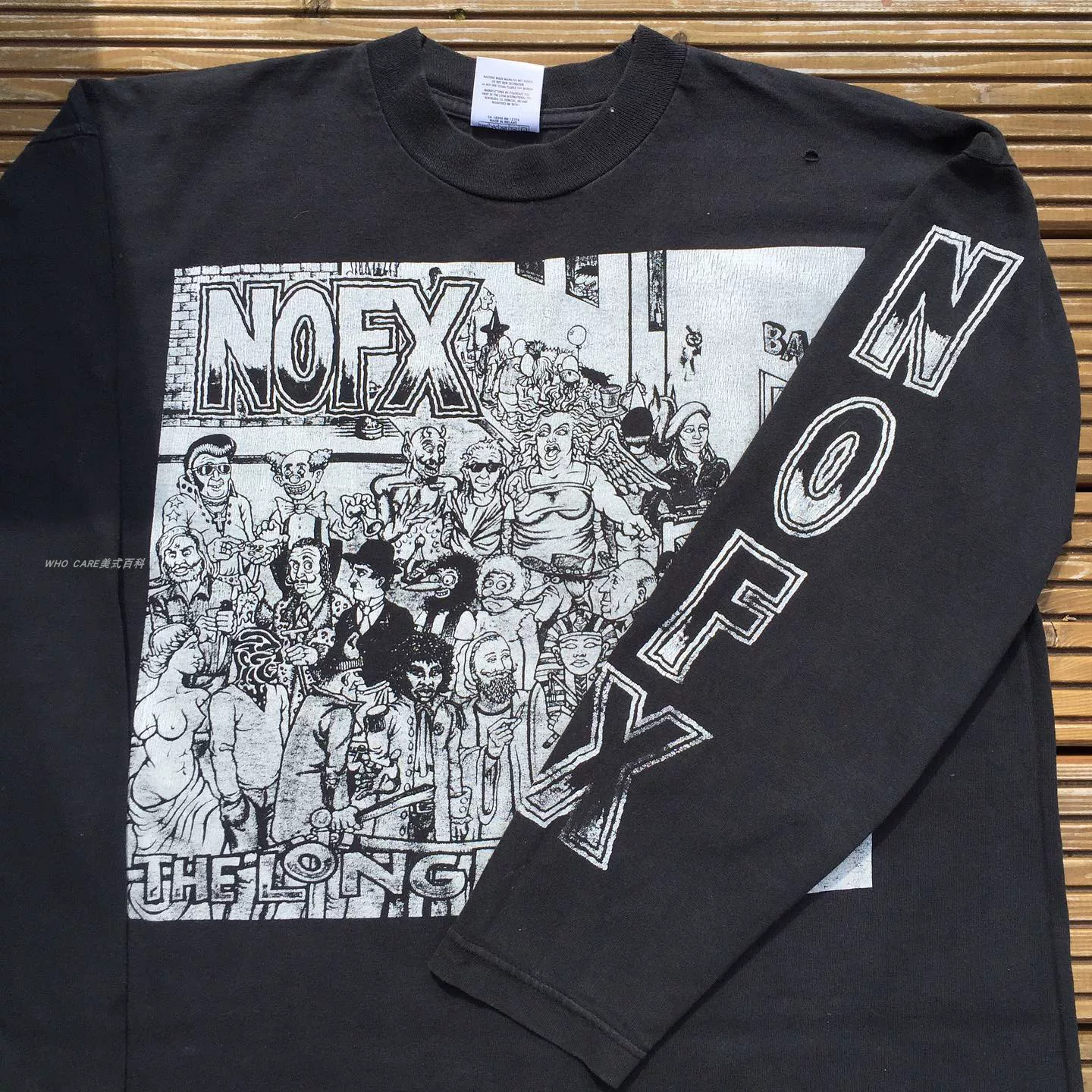 Сорочка NOFX с длинным рукавом Фэт Майк выглядит редким в Европе и США
