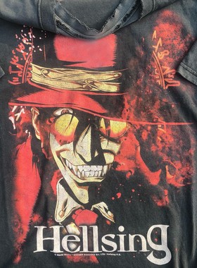 Hellsing tee/tshirt宽松小众短袖T恤 二次元日系皇家国教骑士团