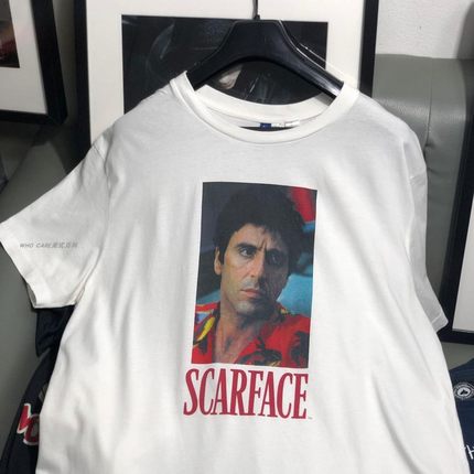 WHO CARE复古大百科Scarface疤面煞星阿尔帕西诺短袖T恤高街美式