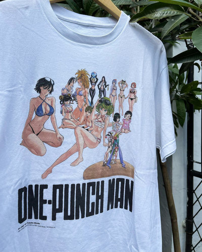 WHO CARE复古大百科ONE PUNCH MAN whitetee一拳超人热血漫画短T