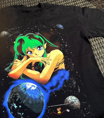 WHO CARE美式大百科Urusei Yatsura blacktee福星小子动漫短袖T恤