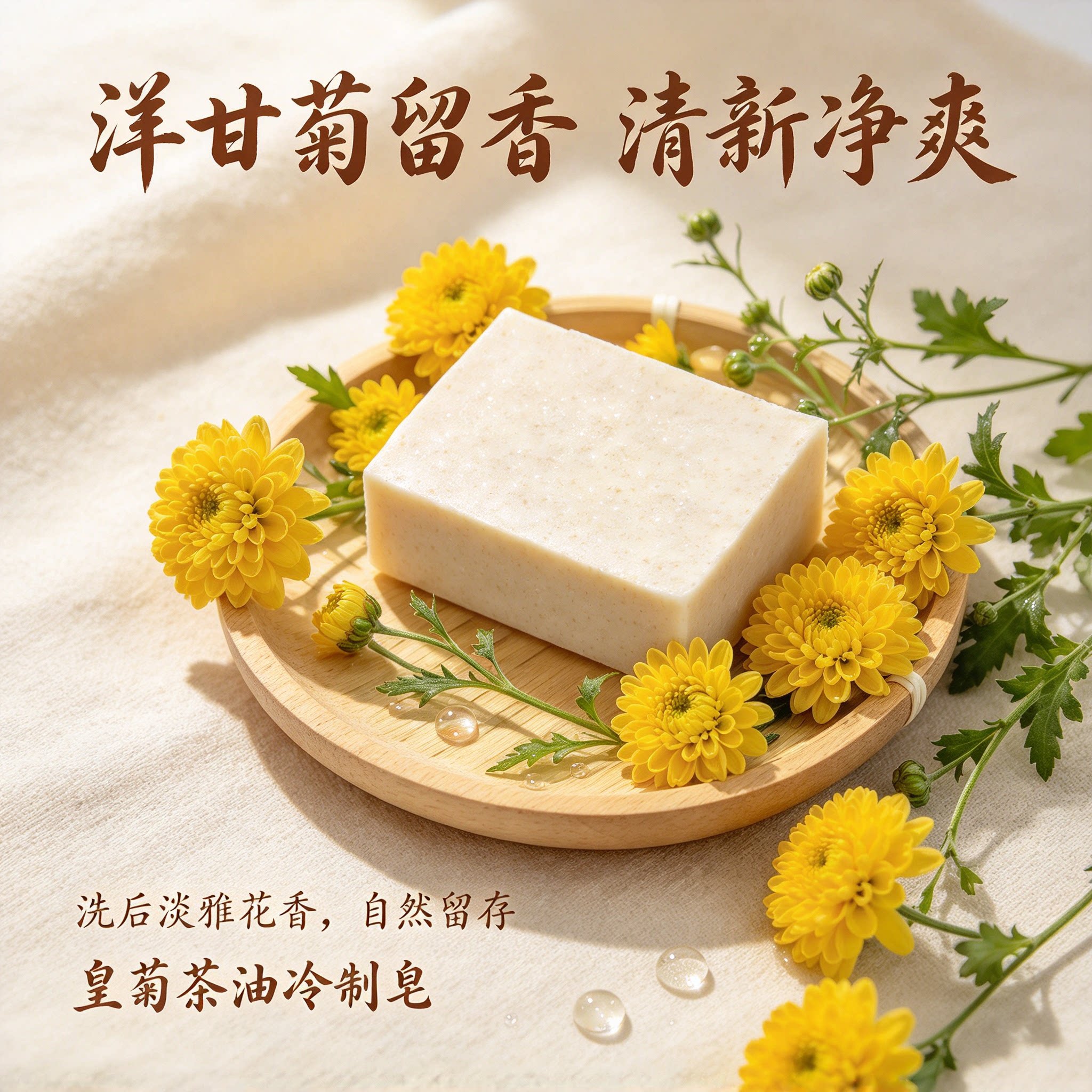 婺源皇菊洁面手工冷制皂