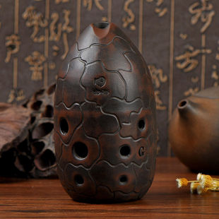 空谷埙八孔笔筒陶埙G调可水洗埙初学演奏埙F调乐器埙F调右起