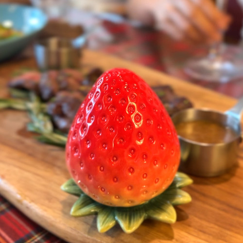 牙签筒餐厅摆件草莓装棉签