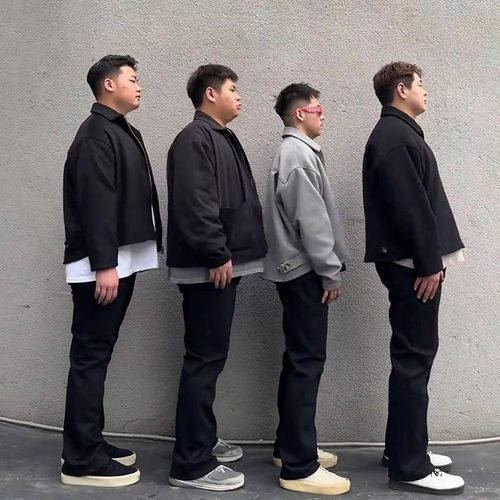 黑色美式复古517弹力牛仔裤男