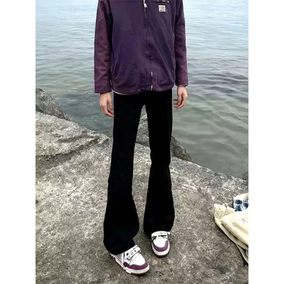 cleanfit黑色美式牛仔裤男款