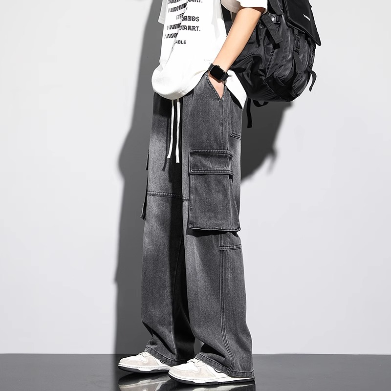 美式工装牛仔裤男款高街痞帅