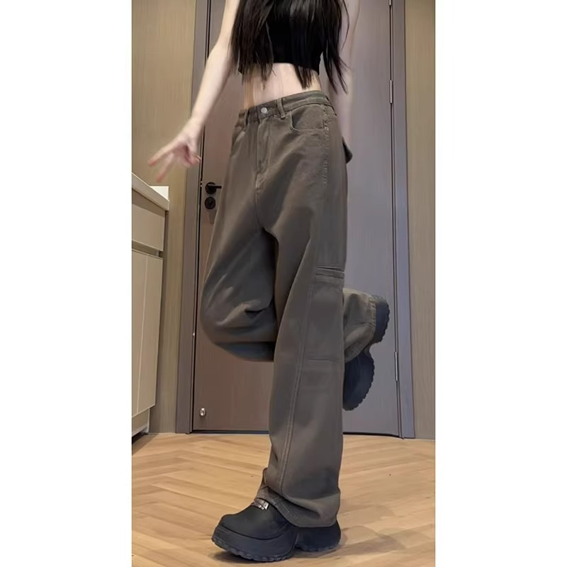 美式复古牛仔裤男美拉德穿搭