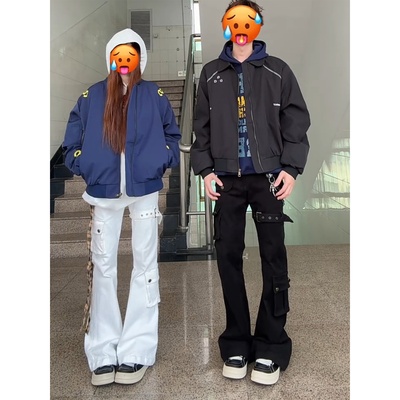 美式高街vibe牛仔裤男女