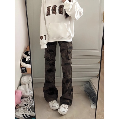 cleanfit美式迷彩牛仔裤男女