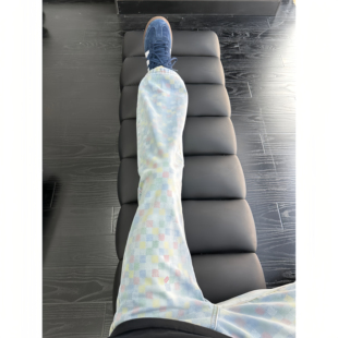 痞帅格子彩色高级感vibe直筒微喇裤 男春秋新款 复古高街牛仔裤 美式