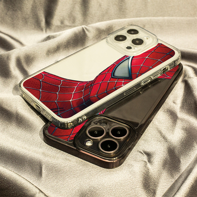 超凡蜘蛛侠适用OPPOA97手机壳RENO11PRO保护套K11X软壳V23全包FINDX5情侣高级F9新款R15梦境透明REALMEGTNEO3