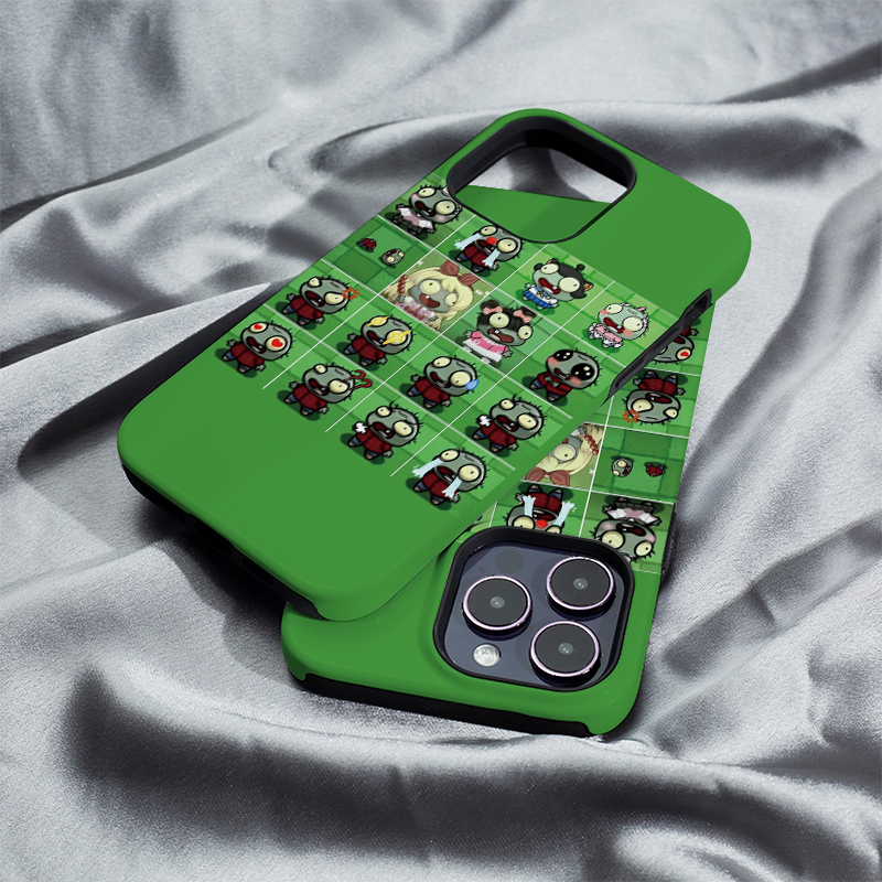 植物战僵尸iphone16Promax手机壳13适用苹果15plus保护套菲林硬壳12mini二合一XS/XR高级11防摔7/8/SE2全包14