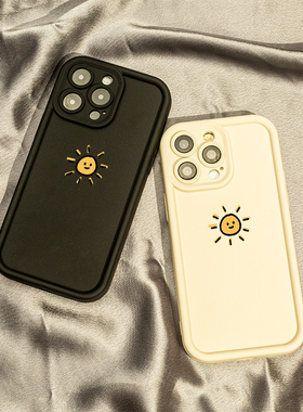 微笑小太阳适用OPPOA97手机壳F11保护套新款K10情侣女RENO10PROPLUS全包REOPPOALMEV23高级外套5g硅胶软壳女