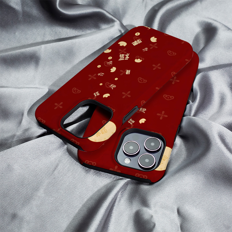 葫芦倒福禄iphone16Promax手机壳13适用苹果15plus保护套菲林硬壳12mini二合一XS/XR高级11防摔7/8/SE2全包14