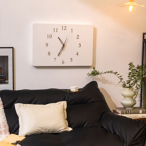 岩璞时钟挂画电表箱装饰画