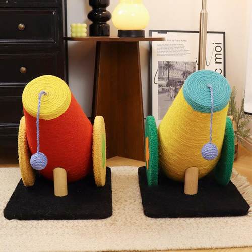 大炮造型猫抓柱小型猫咪猫窝无痕猫抓板耐磨不掉屑猫树一体猫爬架