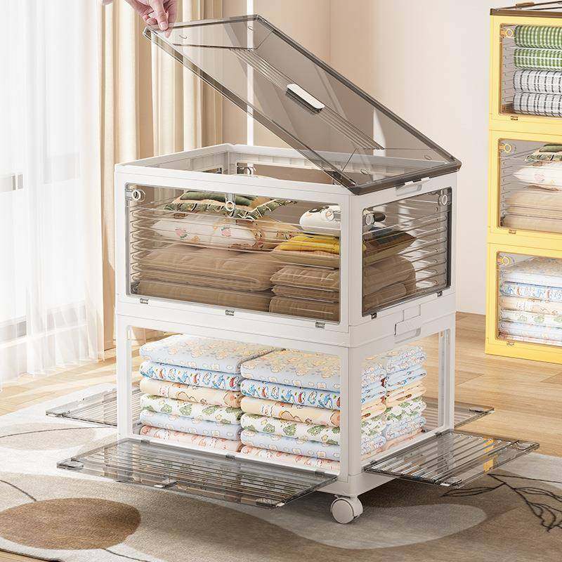 收纳箱家用衣柜衣物衣服被子整理箱塑料箱子透明折叠储物箱收纳,收纳整理,收纳箱,淘宝优惠券,粉丝福利购,淘宝优惠卷