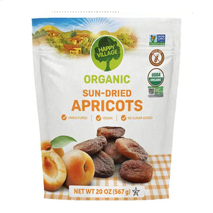 happyvillage土耳其杏干无花果干567g果干果脯蜜饯零食fudi代购