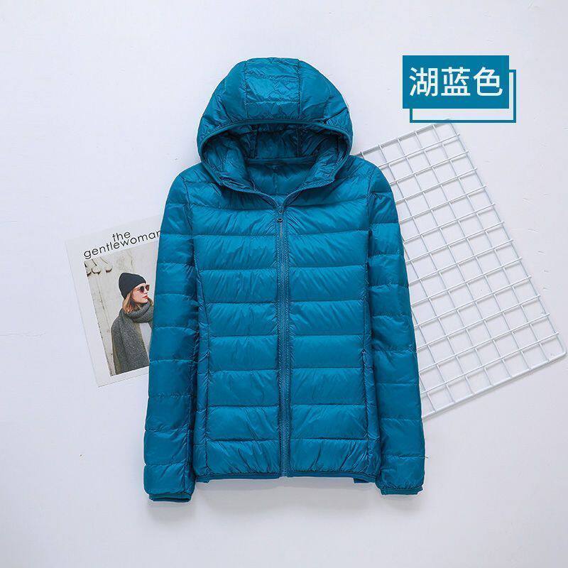 秋冬反季清仓轻便女短款韩版大码修身显瘦连帽冬装特价轻薄羽绒服
