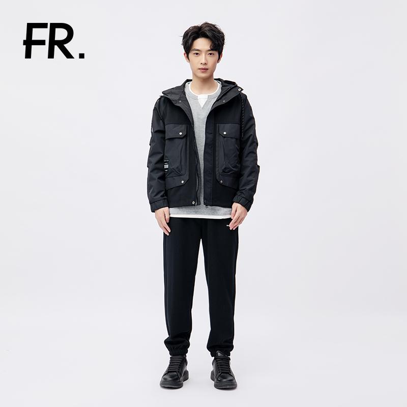 凡人优品男士连帽夹克外套