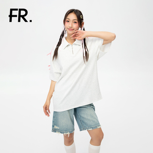 T恤宽松POLO体恤美式 凡人优品女士短袖 T172