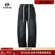 厚裤 凡人优品男士 子N141 阔腿长裤 冬季 牛仔裤 加绒直筒裤