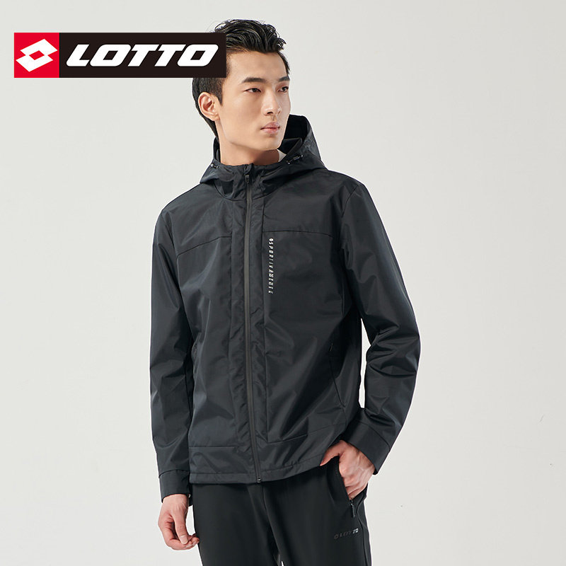 LOTTO乐途男装运动风衣2025秋冬新款春秋防泼水防风连帽梭织外套,运动服/休闲服装,运动茄克/外套,淘宝优惠券,粉丝福利购,淘宝优惠卷