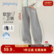 7A抗菌 百搭童装 女童休闲卫衣裤 春季 休闲长裤 春款 宽松儿童阔腿裤