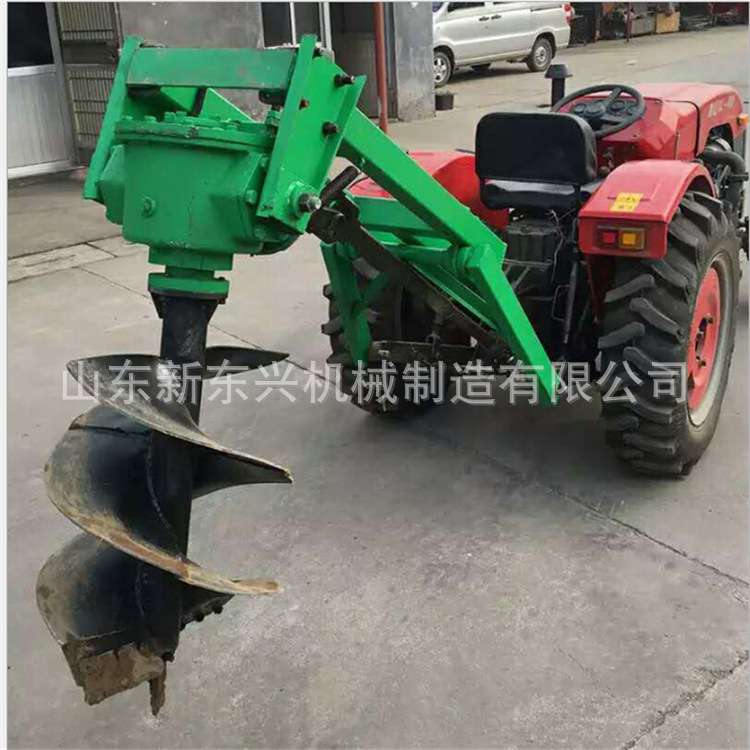 四轮拖拉机带悬挂式挖坑机植树打洞电线杆埋桩挖树坑机打窝机