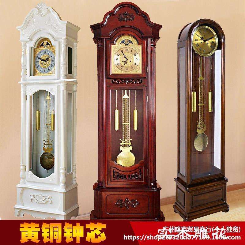 北极星机芯落地钟客厅大钟实木中式复古座钟立式大气机械欧式立钟