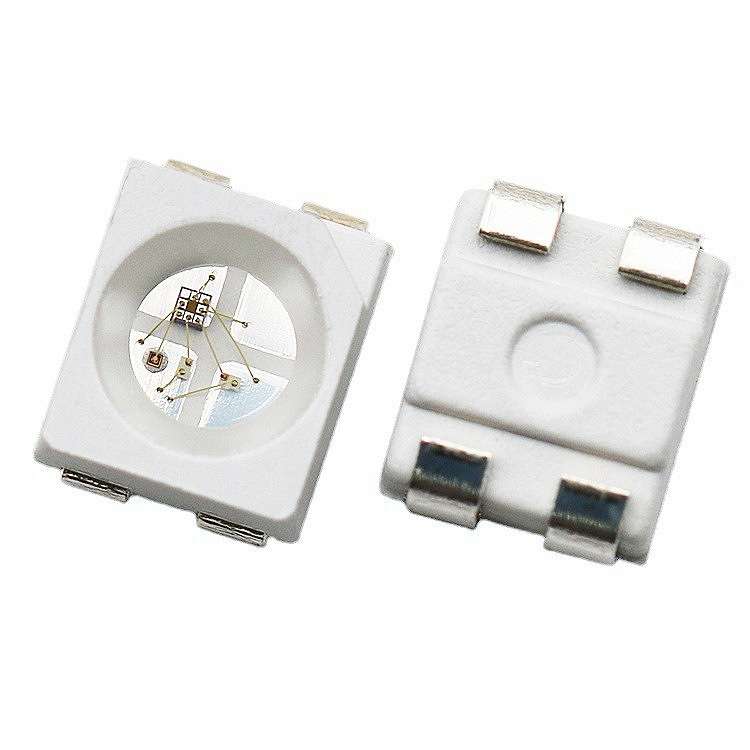 3528RGB幻彩内置IC可编程 酒吧氛围灯拾音灯键盘灯四脚红绿蓝灯珠