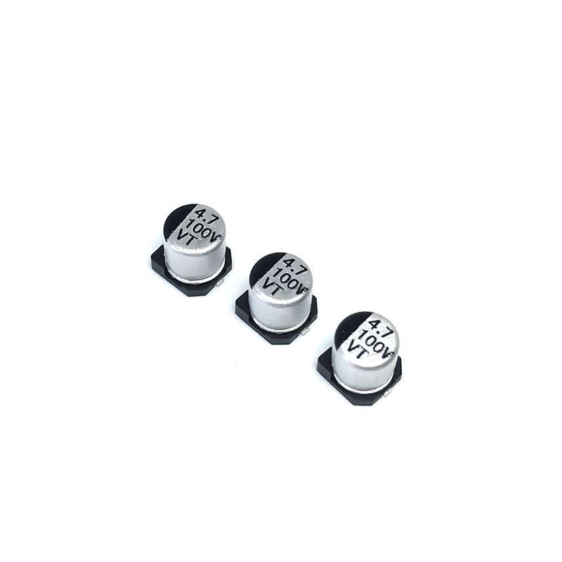 100V10UF 6.3*7.7MM贴片电解电容LED驱动开关电源SMD铝壳固态电容
