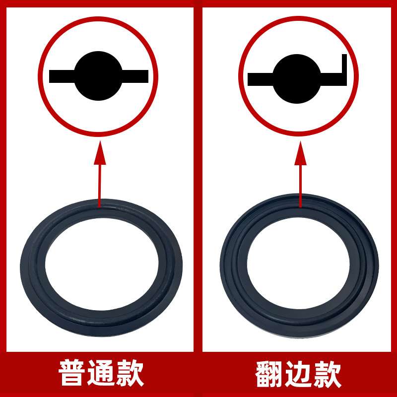 盼特三元乙丙快装垫片EPDM卡箍卡盘橡胶端头快开接头密封圈卫生级